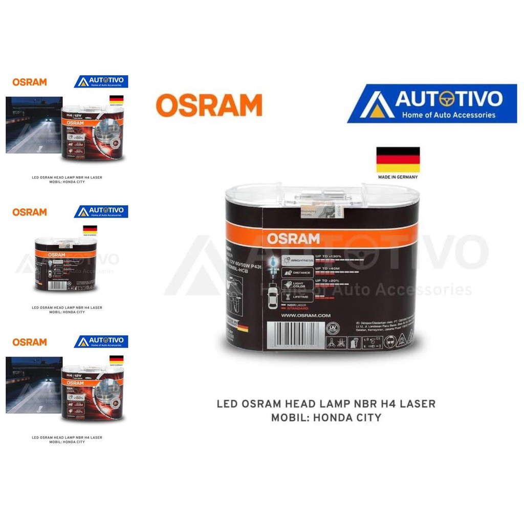 honda city led osram head lamp nbr h4 laser