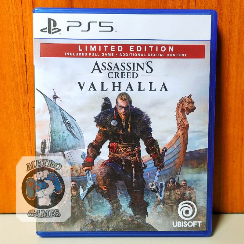 Assasins Creed Valhalla PS4 PS5 Kaset Assasin Valhala Playstation PS 4 5 Assassins Valhalla Region 3 Asia Assassin Reg 3 CD BD Game Games Ps4 Ps5 Original asli mainan origins unity odyssey syndicate petualangan black flag thor war limited edition