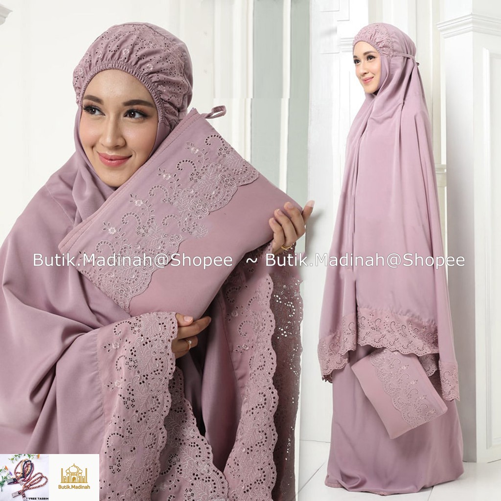 BUTIK.MADINAH MUKENA DEWASA PASTELEENA BY SITI KHADIJAH DALANOVA