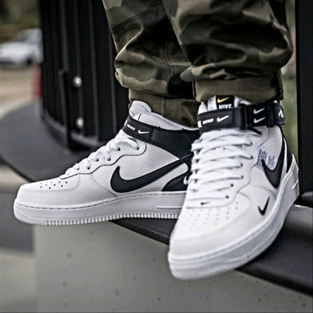 men's nike air force 1 utility mid casual shoes