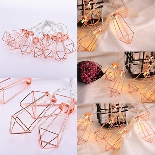 Novelty Led Metal Diamond Fairy String Lights Christmas Lights Wedding Party Festival Home Decor