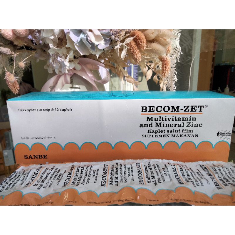 BECOM ZET ORI 100% 10 tablet BECOM-ZET BECOMZET Multivitamin VITAMIN C Zinc