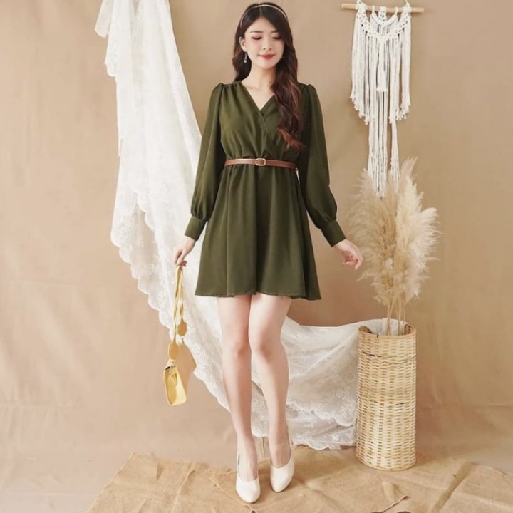 FWG - DRESS VARLA POLOS / DRES / DRESS CASUAL WANITA TERBARU / DRESS WANITA KOREA