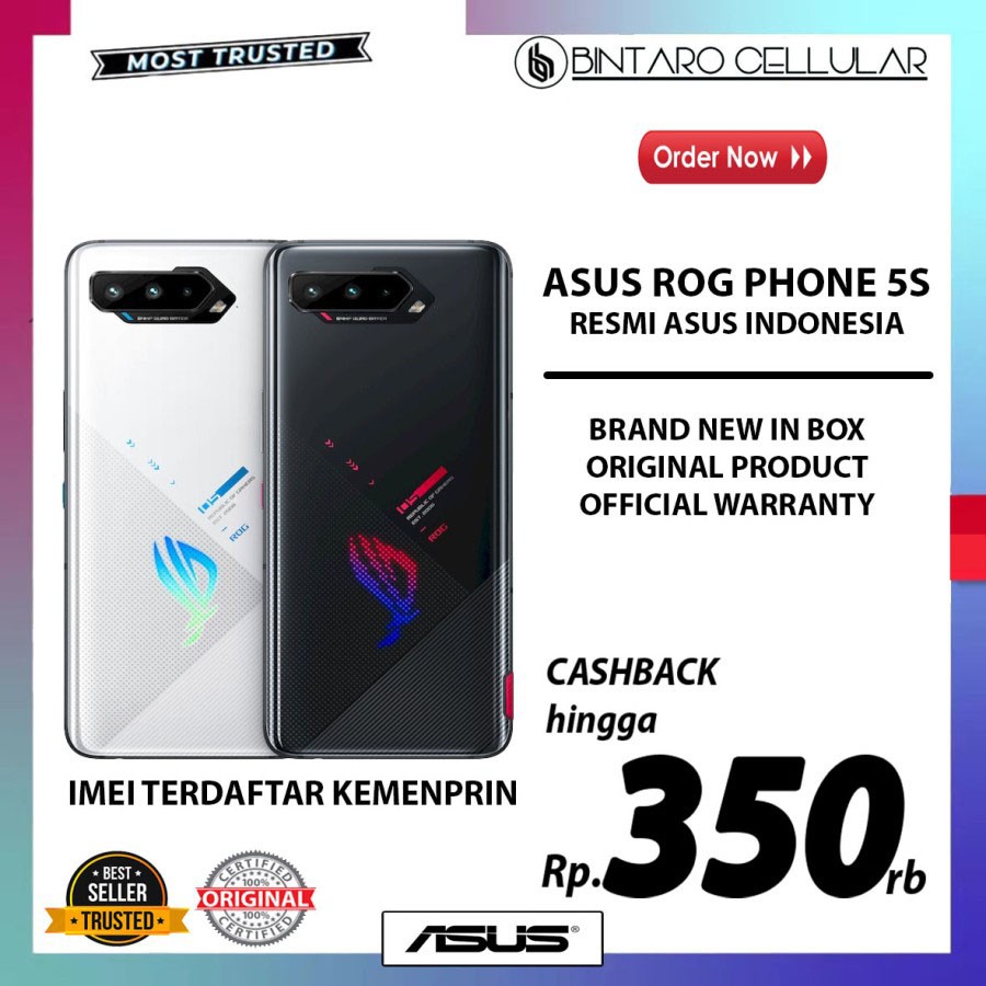 ASUS ROG PHONE 5S 8/128GB GARANSI ASUS INDONESIA - NOT 2 3 5