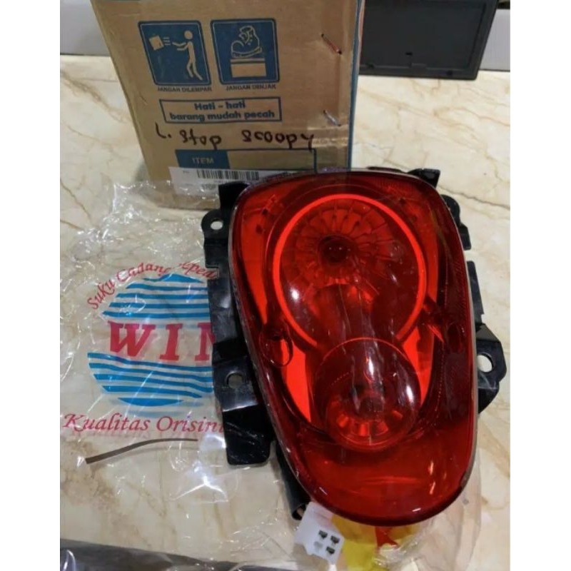 lampu stop scoopy karbu lampu belakang scoopy karbu