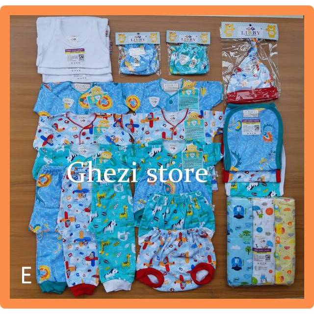 PAKET LENGKAP  BAJU  BAYI  LIBBY MOTIF BAJU  BAYI  BARU  