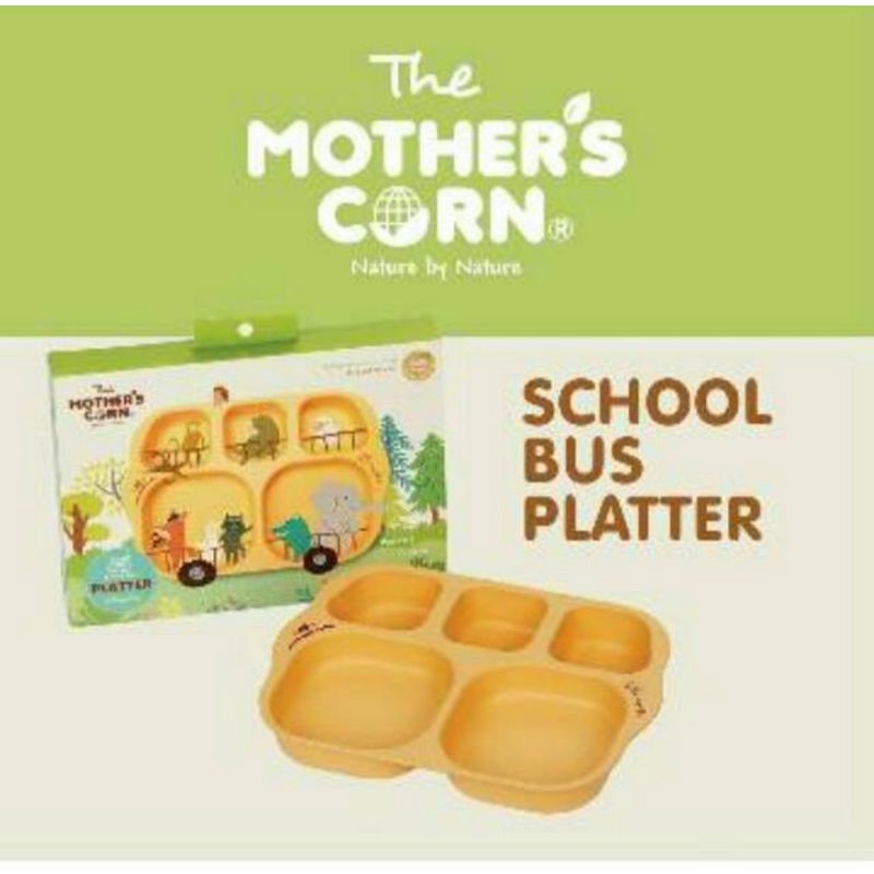 MOTHER'S CORN School Bus Platter