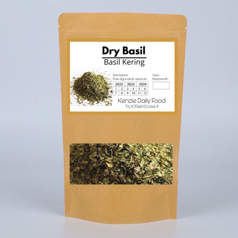 

Dried Basil / Daun Kemangi Kering 50gr / Bumbu Mpasi