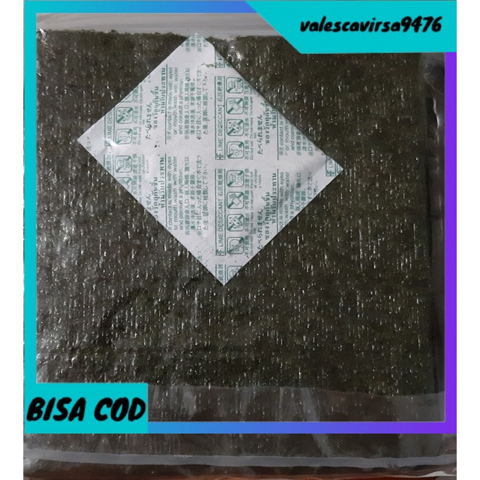 

⭐BISA COD⭐ Sushi Nori / Nori / Rumput Laut 50 sheets - Full Size NICO-NICO