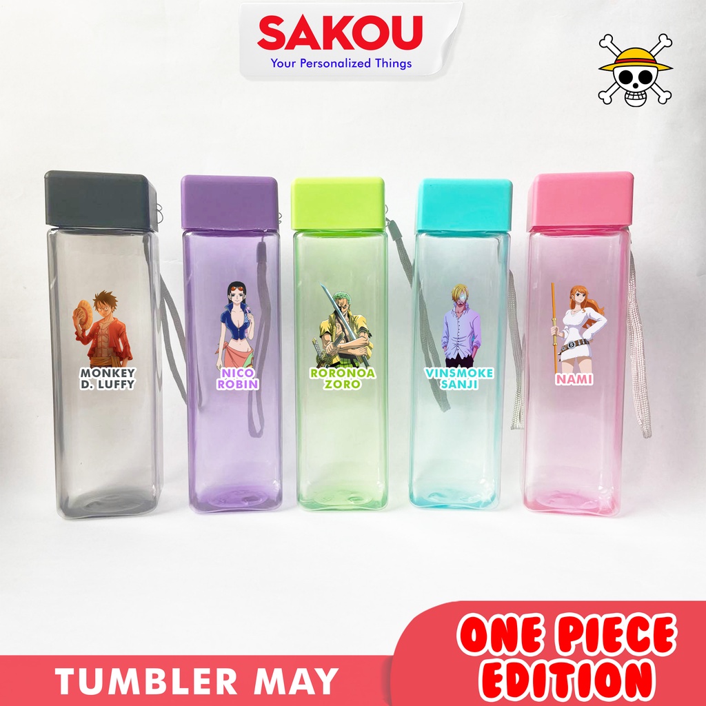 Tumbler May One Piece OnePiece Botol Minum 500 ml Luffy Zoro Sanji