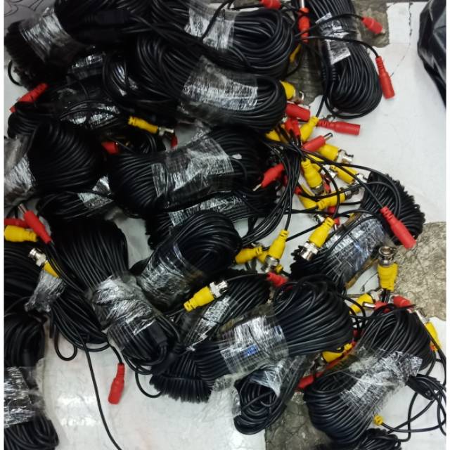 Kabel camere cctv 20meter BNC &amp; DC.tinggal pasang aja.