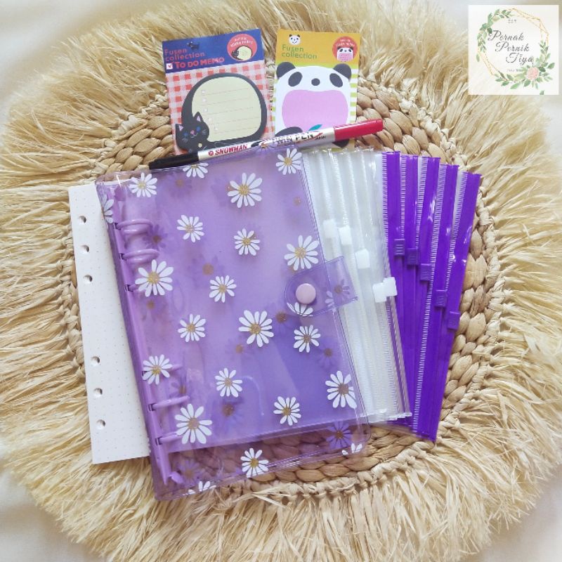 

PAKET BINDER A6 MOTIF DAISY PURPLE - PAKET BUDGETTING / SINKING FUND