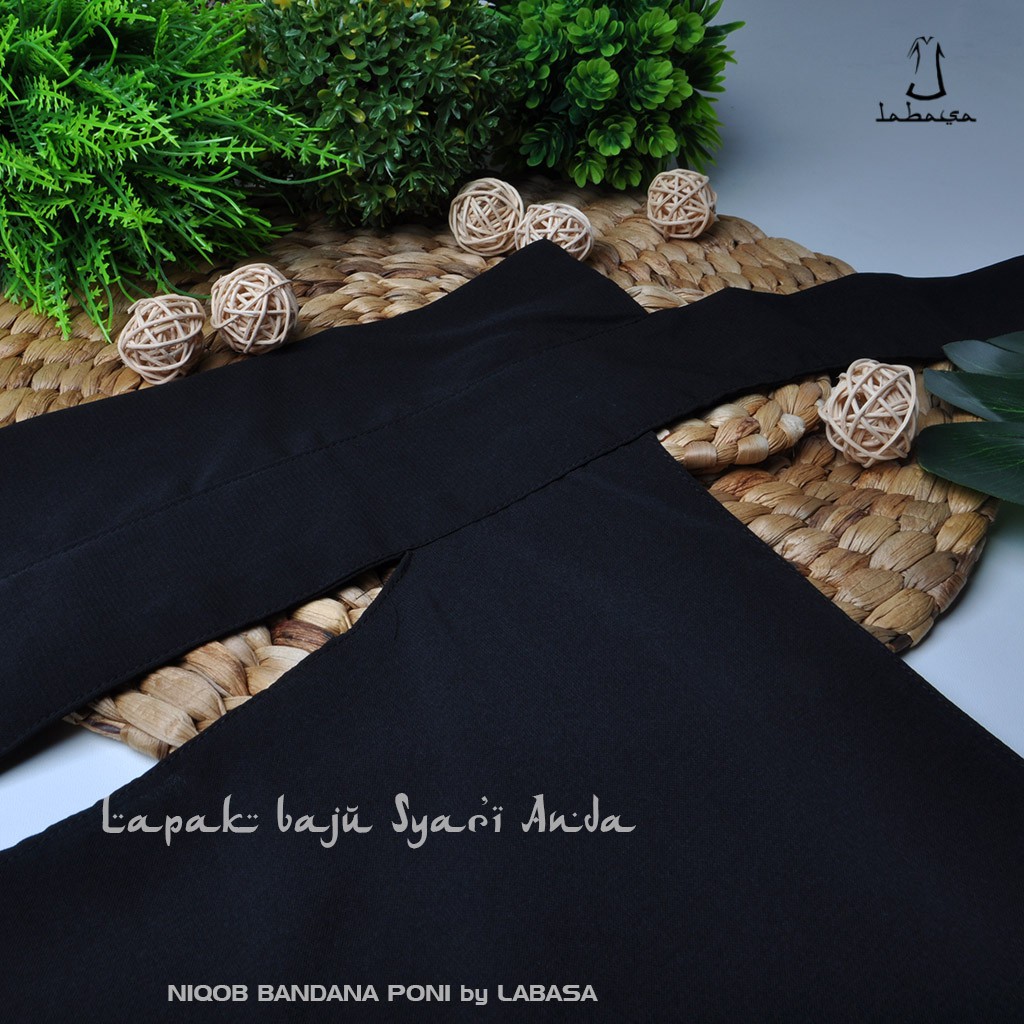 Cadar Niqab Niqob Bandana Poni (Hidden Eyes) Wolfis LABASA Original | Bisa COD