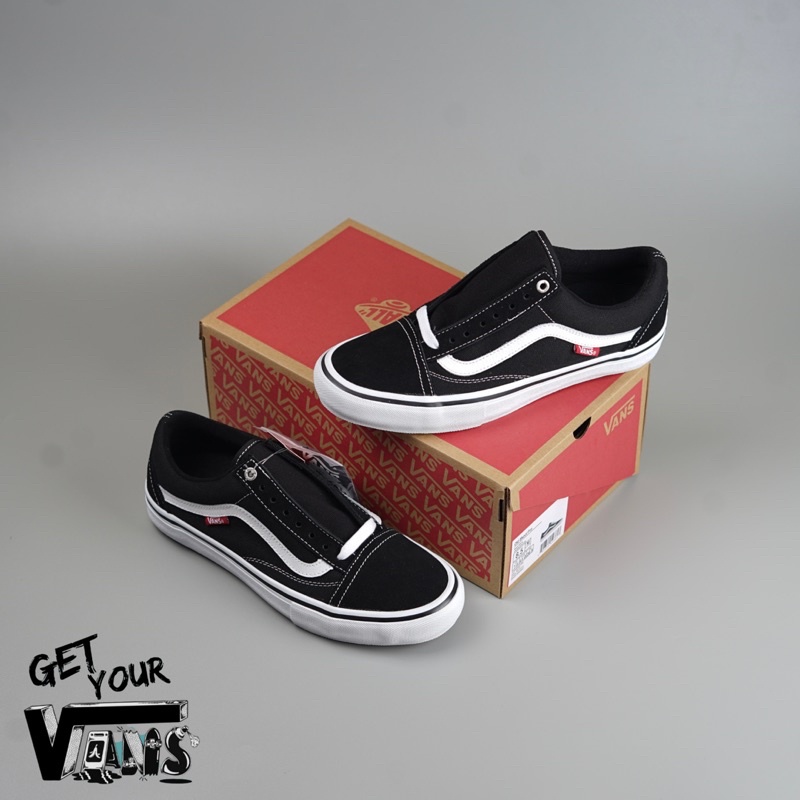 Vans Old Skool Pro Black White Original 100% Bnib