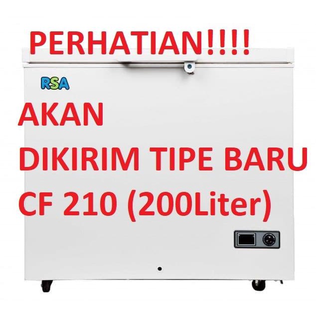 RSA Freezer box CF 220 - 220 Liter - Khusus JAKARTA