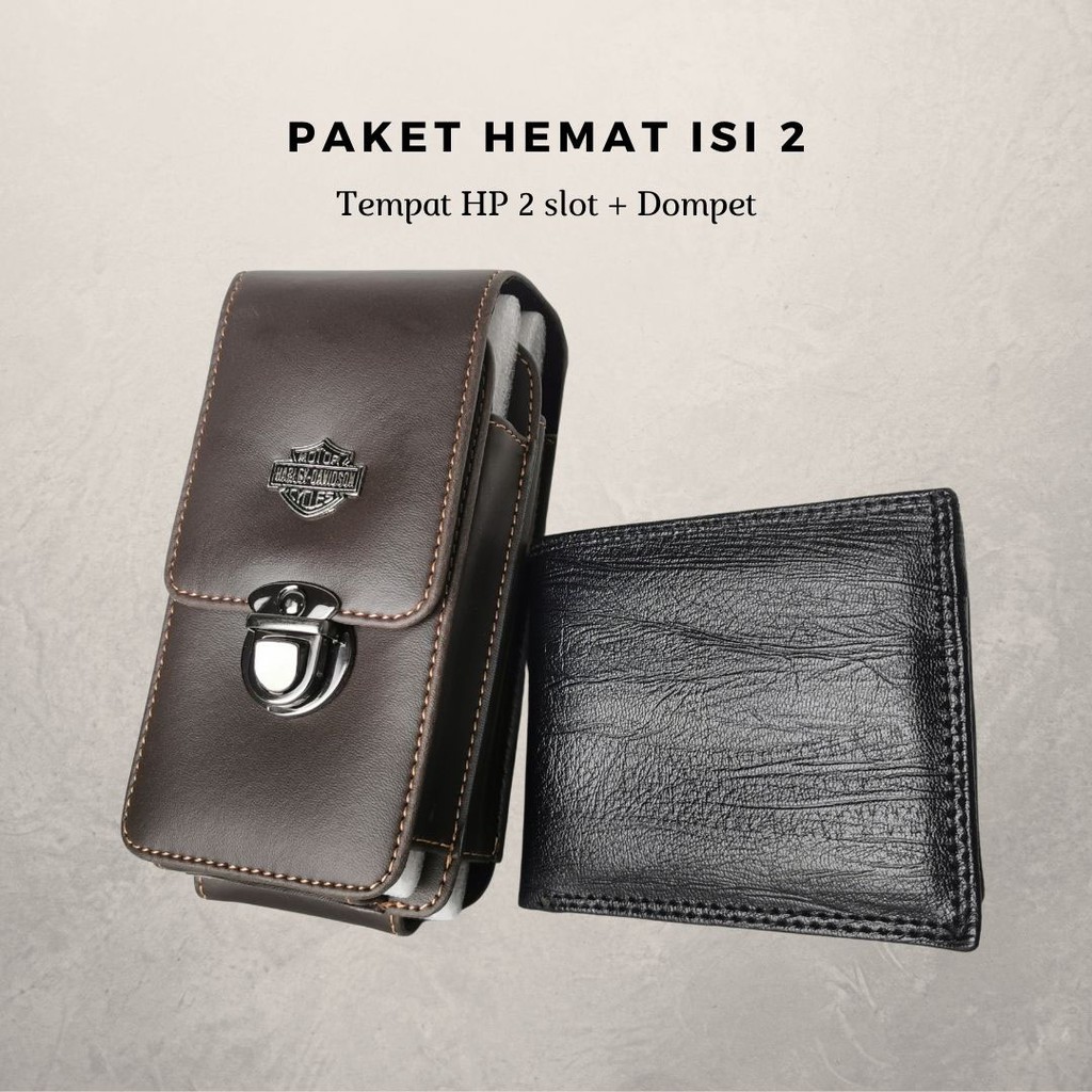 Paket Hemat murah Dompet HP 2 slot