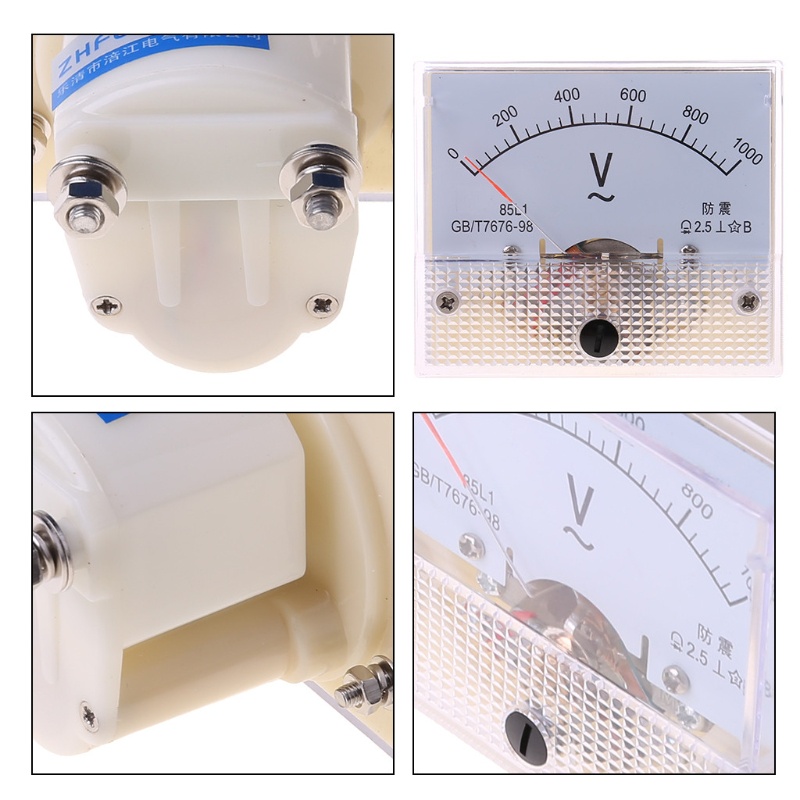 Btsg Portable Pointer Voltmeter 2.5 Akurasi Panel Voltage Volt Analog Gauge Meter