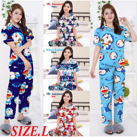 ISANNY PIYAMA SET CP SIZE.L/PIYAMA KARAKTER CP/PIYAMA MURAH/PYAMA DEWASA/ READY STOK