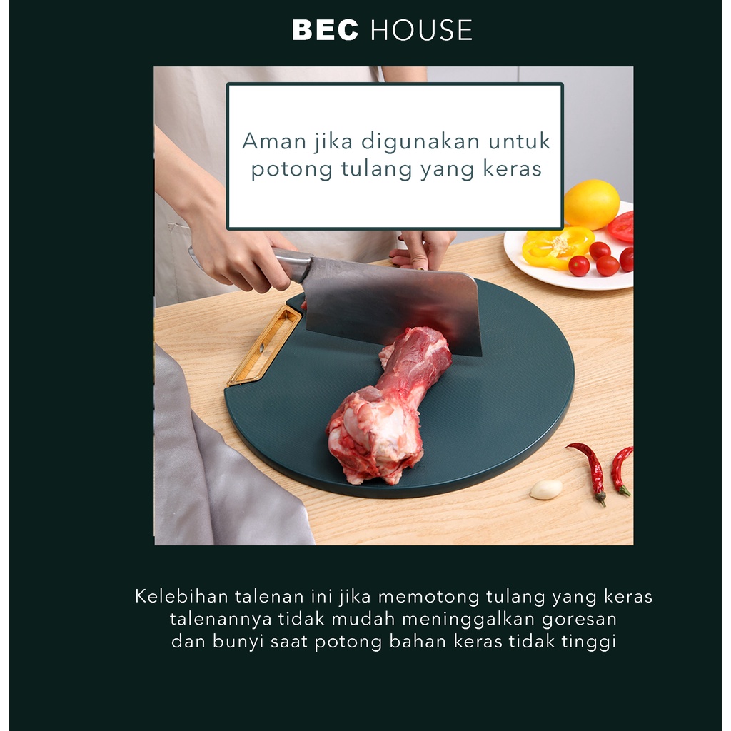 [BEC] Talenan PE Anti Jamur / CUTTING BOARD PREMIUM Dapur Hijau Emerald Kualitas Premium Tebal