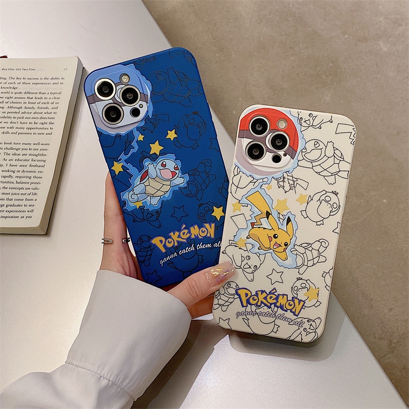 Pokémon Pikachu case iphone for iphone 13 12 11 pro max Xs max XR 7 8 plus se2020 all-inclusive anti-fall soft shell