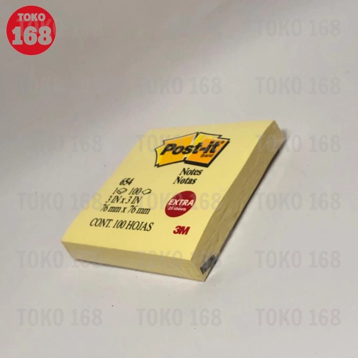 

3M Post It Notes / Memo / Sticky Notes 654 (PAK)