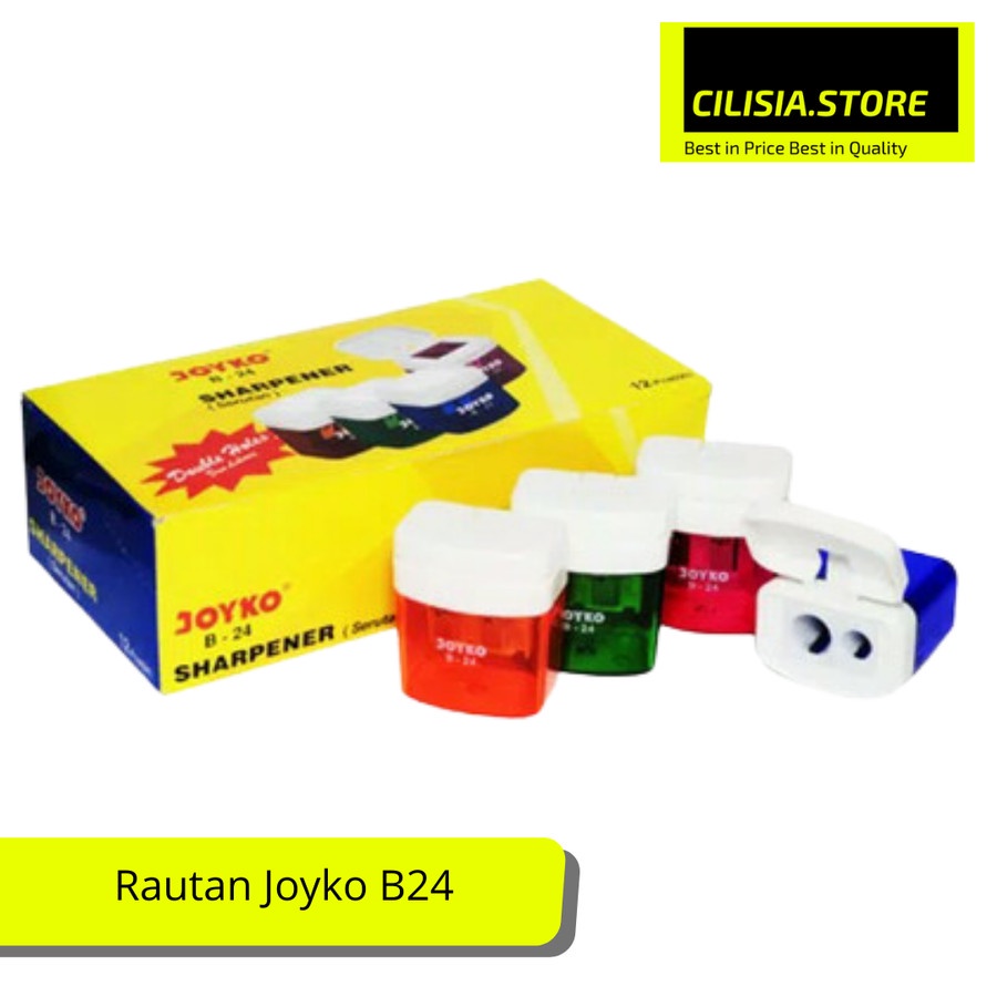 

Rautan Pensil Joyko B24 Perautan Pensil Sharpener Pencil 2 Lubang