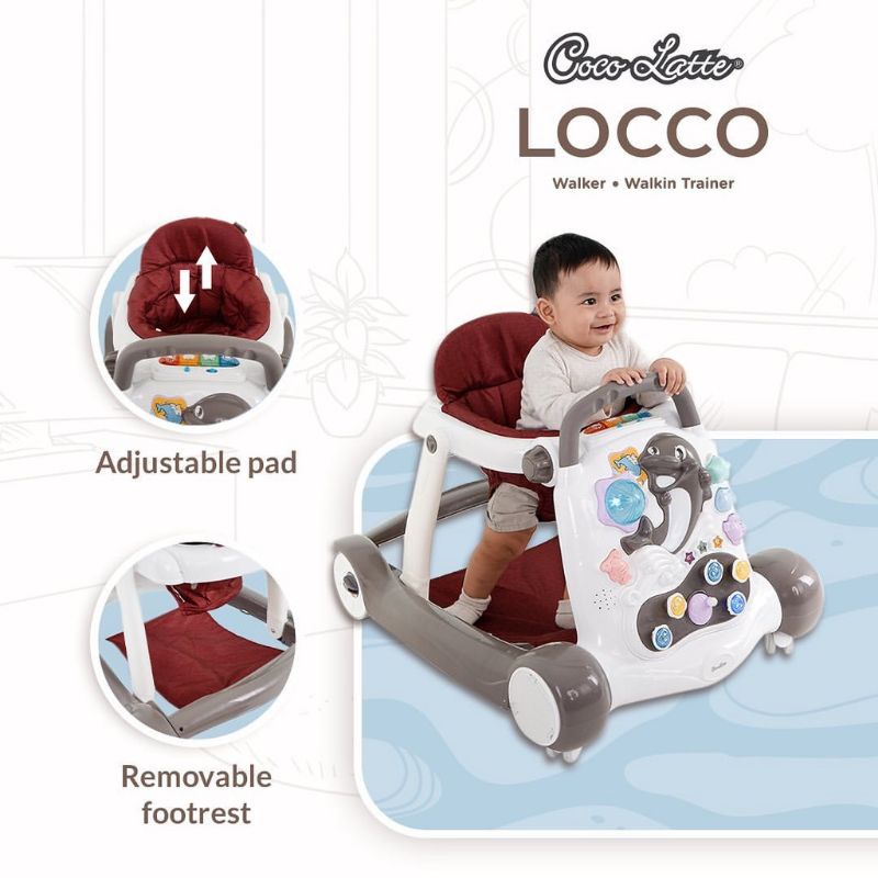 Baby Walker Alat Bantu Jalan Cocolatte Locco Push Walker Walking Trainer 10012