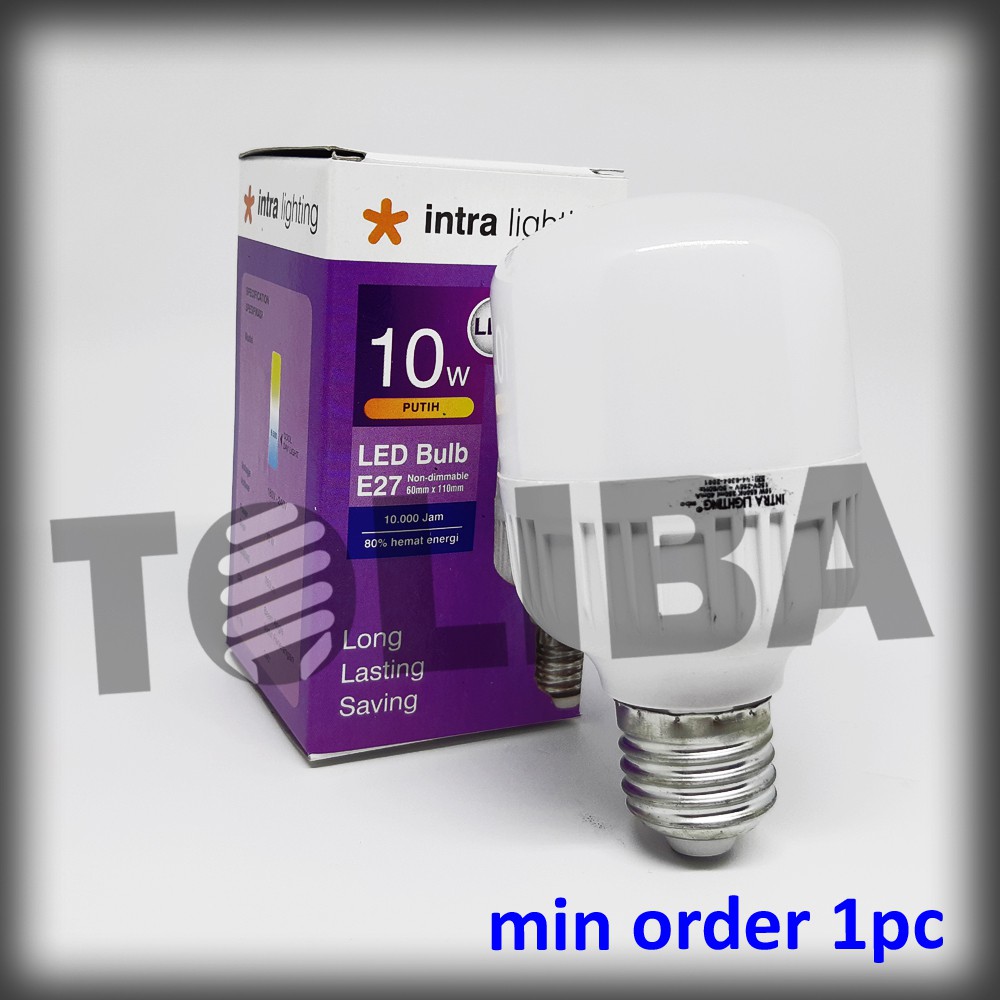 lampu led 10w 10 w 10watt 10watt intra / lampu led tabung hemat listrik