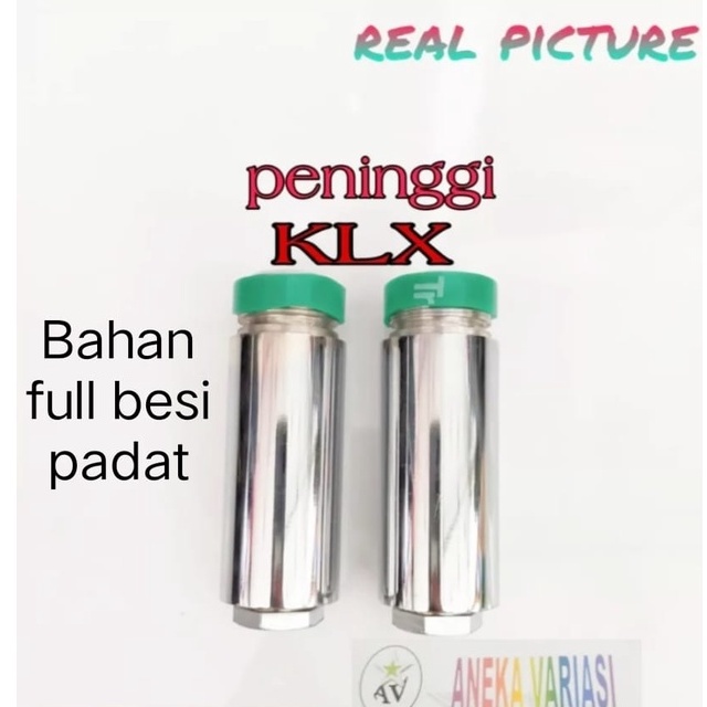 peninggi shock depan KLX full besi padat