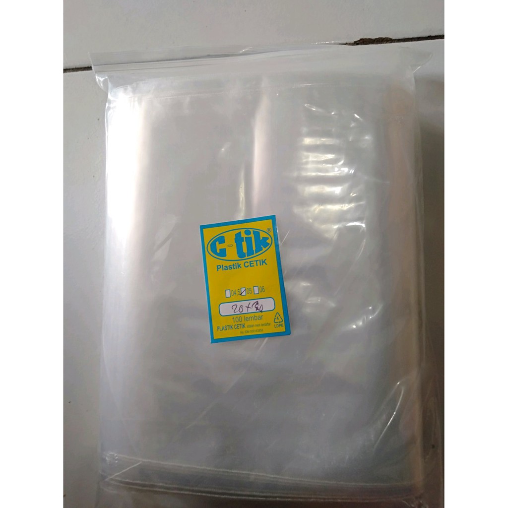 

Plastik cetik 20 x 30 Murah