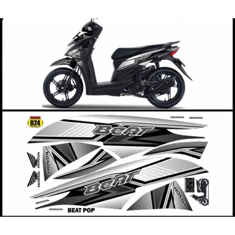 striping variasi honda beat pop / variasi beat pop / honda beat pop