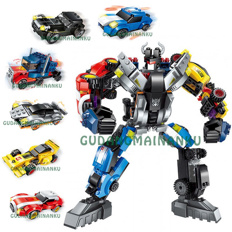 Bricks Mainan Blocks Robot Qman 1409 Warrior Calamity (6 macam)