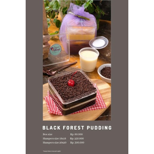 

dessert box Puding Black Forest