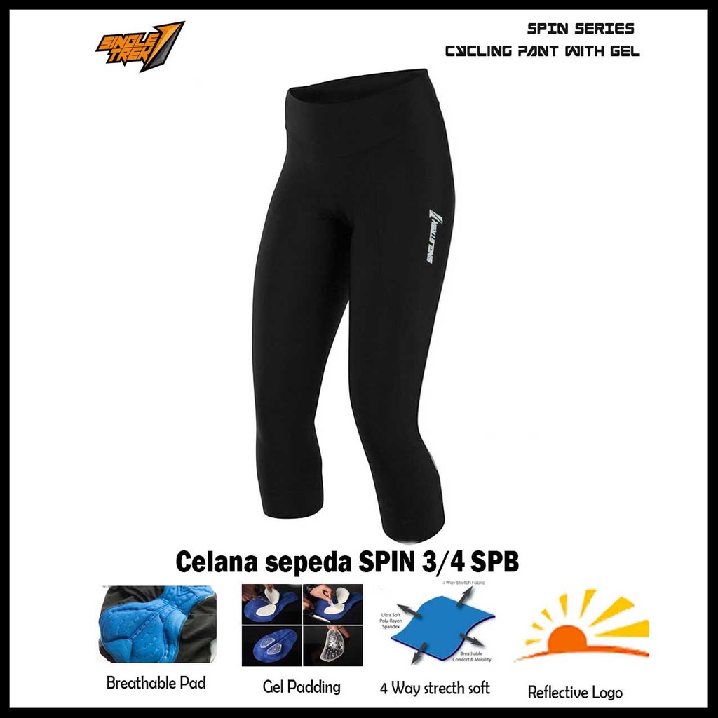 Celana sepeda gel ketat roadbike rb wanita pria unisex padding gel cooltech nyaman