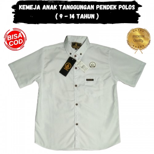 Pakaian Baju Anak Kemeja Pria Umur 9-14 Tahun Primium Qualiti
