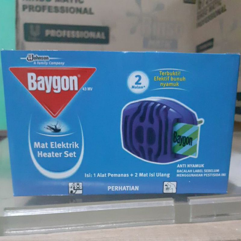 Baygon Mat Elektrik Heater Set / Alat Pengusir Nyamuk