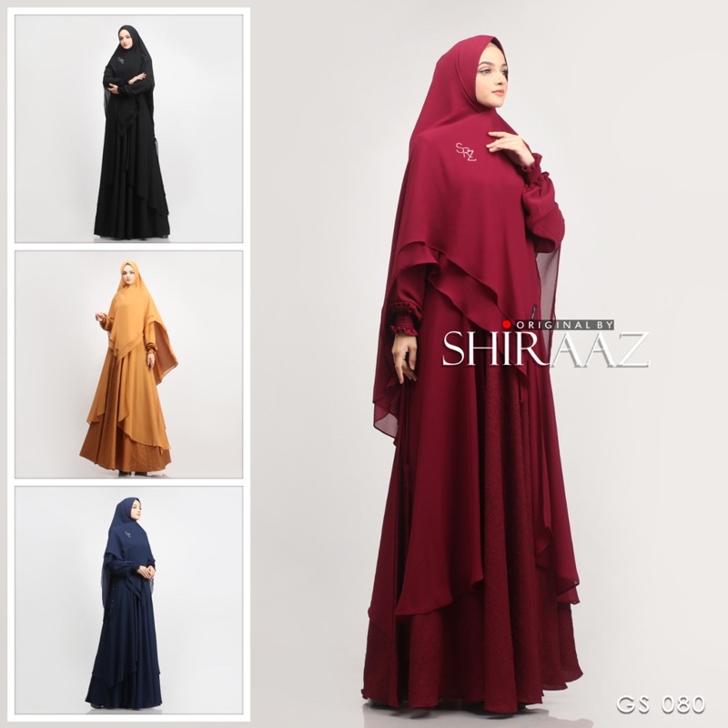 Gamis Set Syari Original By Shiraaz Kode GS 080