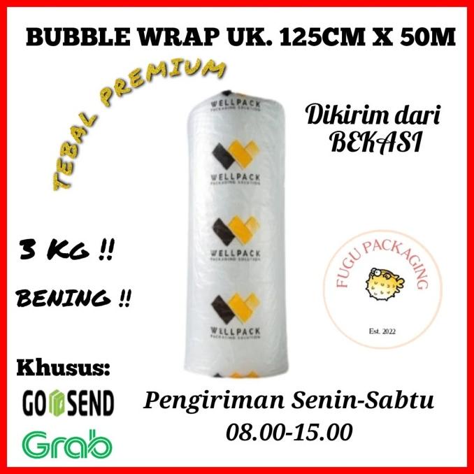 

Sale!!! Bubble Wrap Roll Ukuran 125Cm X 50M - Hitam & Bening | Wellpack - Paling Dicari