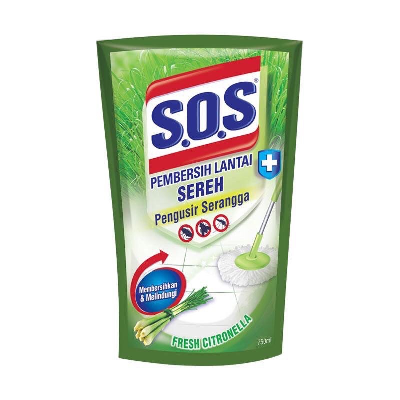 S.O.S Floor Cleaner Sereh - SOS Pembersih Lantai Sereh