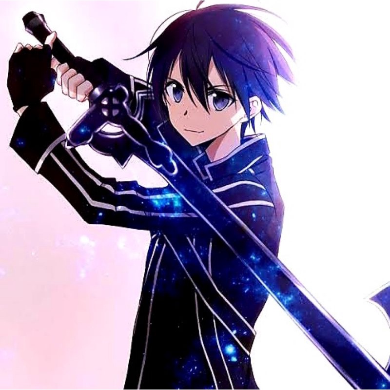 Gantungan Kunci Anime Sword Art Online - Pedang Elucidator &amp; Dark Repulsor - Rapier Lambent Light