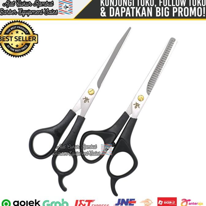 HOT SALE Gunting Potong Rambut Gunting Sasak Gunting Rambut Set Fariha Murah