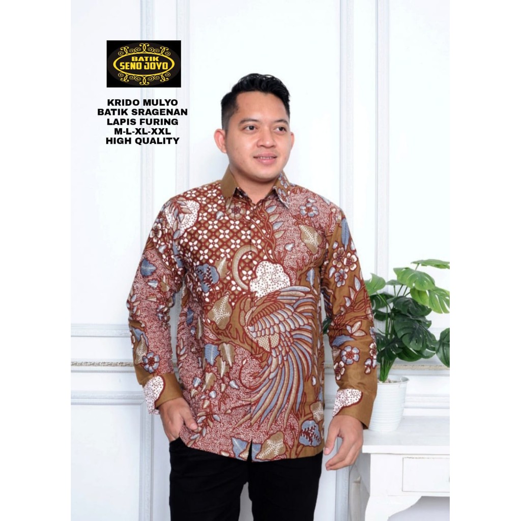 KRIDO MULYO SENOJOYO KEMEJA BATIK PRIA SOLO LENGAN PENDEK LAPIS FURING ATASAN BATIK PREMIUM MODERN WULU ABANG GODONGAN JAGAD KUSUMO KAWUNG LINTANG PARANG AJI PEKSI SEJAGAD PARANG LUHUR PARANG KAWUNG MODANG BIRU INDRALAYA DEWANTA KOPI LASEM SEKAR JAGAD