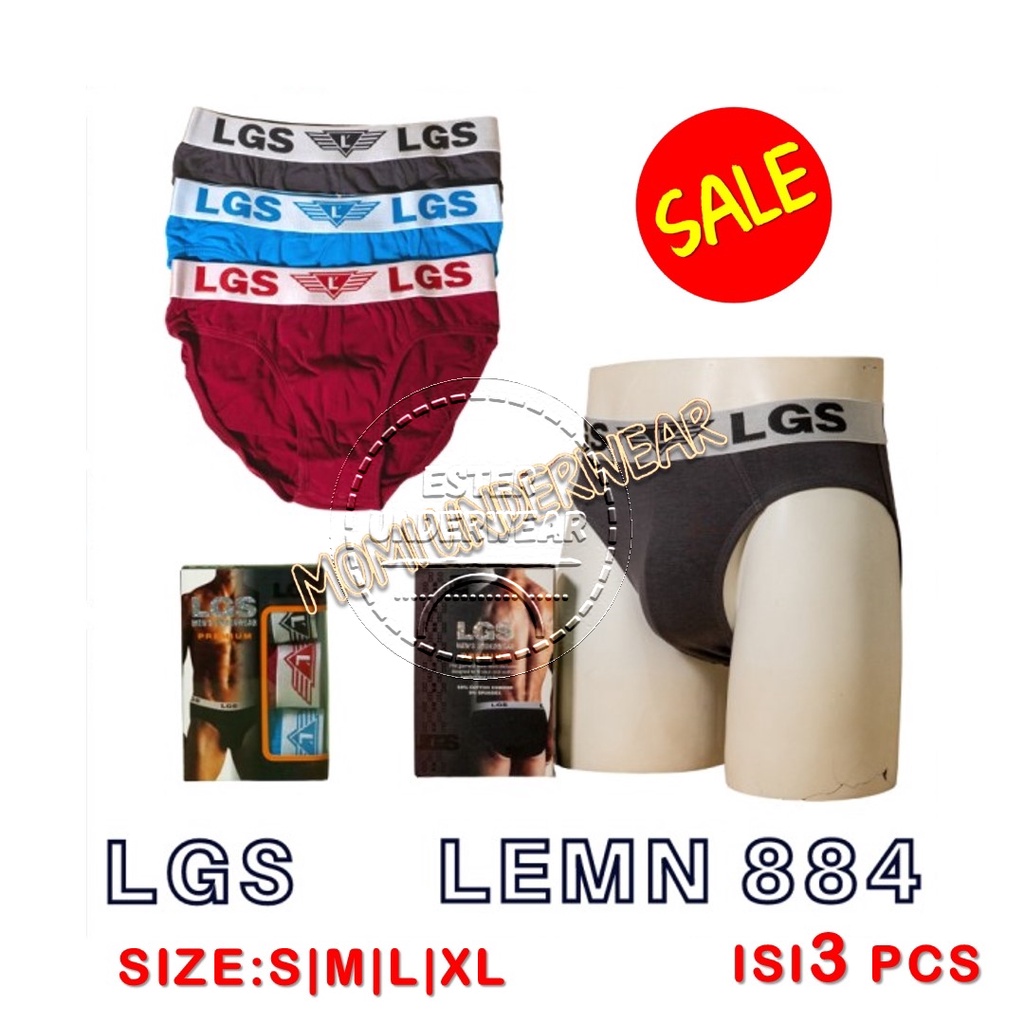 Celana Dalam LGS 884 ISI 3PCS|BRIEF LGS PREMIUM