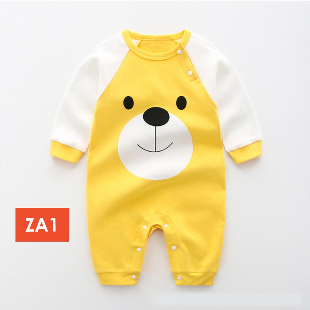 LAPAGO - Jumper Bayi Jumpsuit Baby Panjang Motif Kartun Animal 2021 usia 1 Bulan - 2 Tahun Type ZA