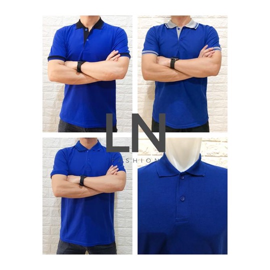 Polo Shirt BENHUR / PoloShirt / Kaos Kerah Polos Kombinasi Unisex