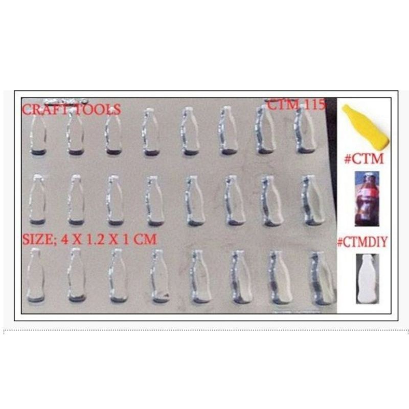 Cetakan Coklat Mika Mini Botol Cola CTM-115