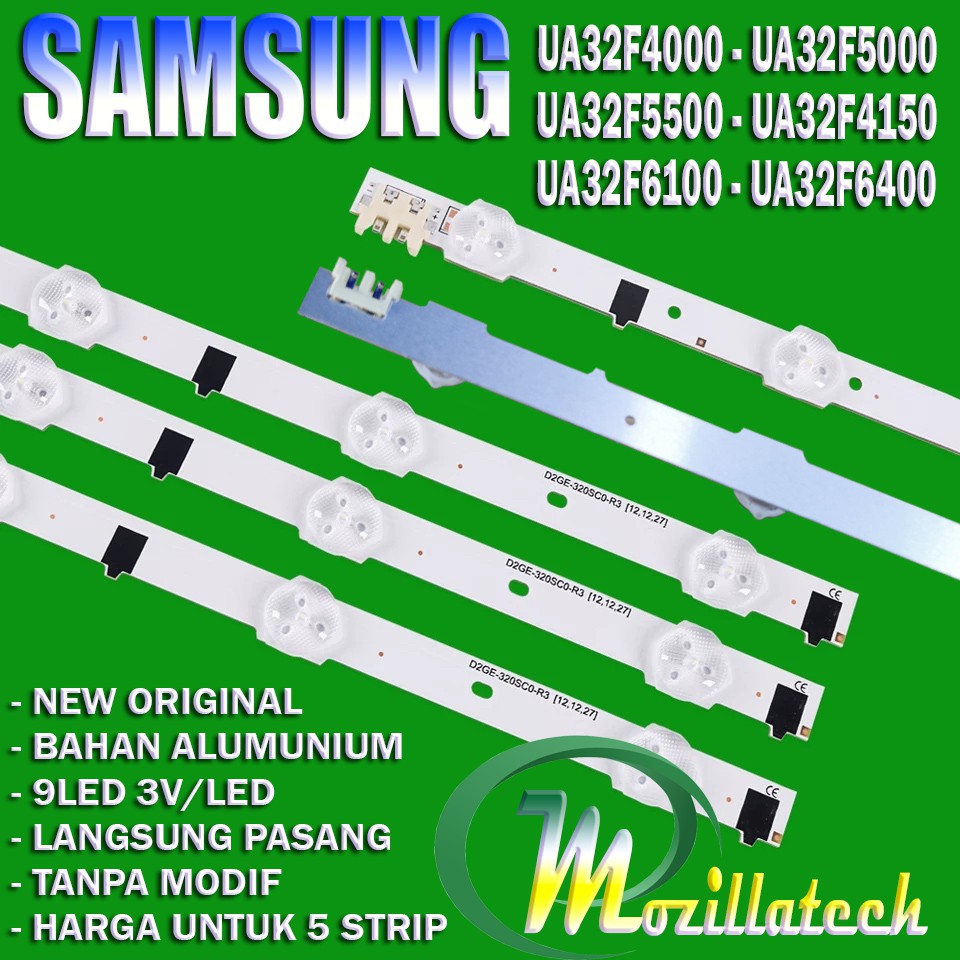 BACKLIGHT TSAMSUNG  UA32F4000 UA32F5000 UA32F5500 UA32F4150 UA32F4105 9K 9LED 5PCS