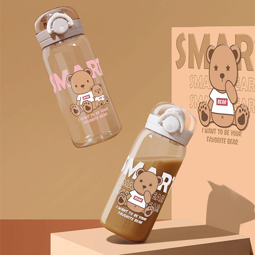 Solighter Botol Air Minum Anak Portable 600ML Travel Outdoor Gelas Plastik