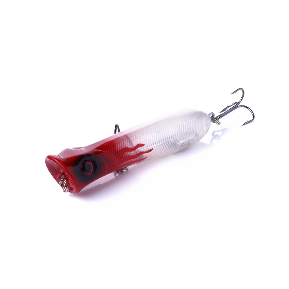 HENGJIA 10pcs 8cm/11g Popper Minnow umpan pancing fishing lure ikan wobbler swimbait bass Tackle