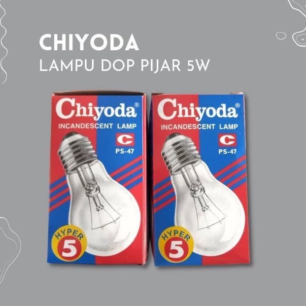 LAMPU DOP PIJAR CHIYODA 5 WATT PS-47 KUNING